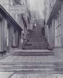 Kanada: Break-Neck Stairs, Quebec (s/v foto) av Photographer Canadian