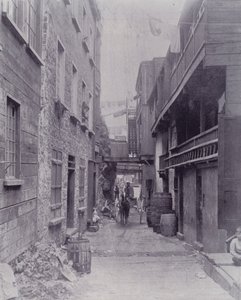 Kanada: Little Champlain Street, Quebec (s/v foto) av Photographer Canadian
