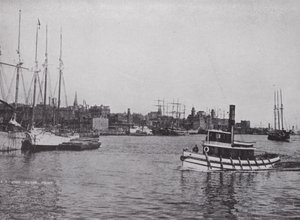 Harbour Front, St John, New Brunswick (s/h foto) swed av Photographer Canadian