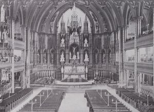 Interiör Notre Dame Cathedral, Montreal (s/v foto)