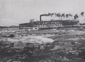 Shooting the Lachine Rapids, River St Lawrence (s/v foto)