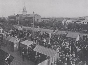 Winnipegs årliga utställning (s/v foto) av Photographer Canadian