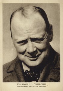 Winston Churchill (svartvitt foto)