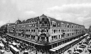 Den goda marknaden, c. 1910 (s/v foto) av Photographer French