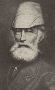 Alfred Krupp, tysk industriman som grundade Krupp-fabriken i Essen (s/v foto) av Photographer German