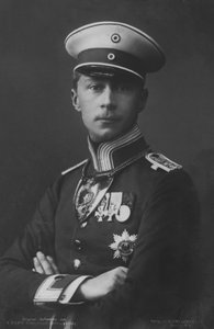 Kronprins Wilhelm, äldste son till Kaiser Wilhelm II av Tyskland (s/v foto)