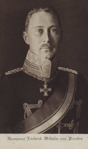 Kronprins Wilhelm, äldste son till Kaiser Wilhelm II av Tyskland (s/v foto) av Photographer German