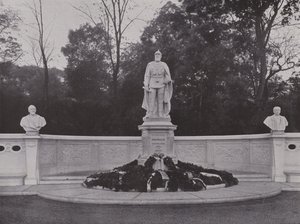 Monument över kejsar Friedrich III (s/v foto) av Photographer German