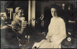 Hertiginnan Cecilie med Vilhelm av Preussen av Photographer German