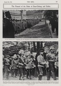 Begravning av Alfred, hertig av Sachsen-Coburg och Gotha, andra son till drottning Victoria och prins Albert, Coburg, Tyskland av Photographer German