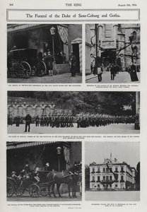 Begravning av Alfred, hertig av Sachsen-Coburg och Gotha, andra son till drottning Victoria och prins Albert, Coburg, Tyskland av Photographer German