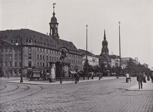 Huvudgatan i Neustadt (s/v foto) av Photographer German