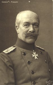 Hermann von Francois, tysk general i infanteriet under första världskriget (svartvitt foto) av Photographer German