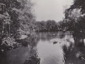 I Tiergarten, Neuer See (s/v foto) av Photographer German