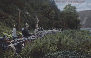 Den kejserliga tyska armén på manövrar (foto) av Photographer German