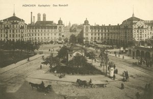 Karlsplatz Rondell, München (s/v foto) av Photographer German