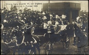 Kung Eduard VII mot England i Berlin, 9 februari 1909 av Photographer German