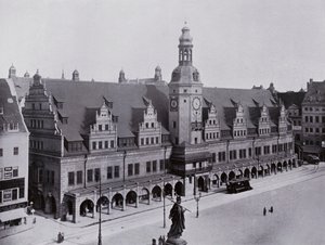 Leipzig: Gamla rådhuset (s/v foto) av Photographer German
