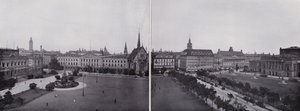 Leipzig: Panorama från Augustusplatz (s/v foto) av Photographer German