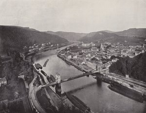Panorama av Decin (s/v foto) av Photographer German