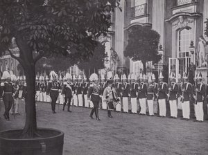 Potsdam, mottagning av kejsaren i det nya palatset (s/v foto) av Photographer German