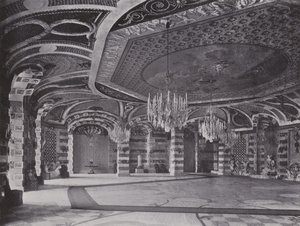 Potsdam, New Palace, Shell Hall (s/v foto) av Photographer German