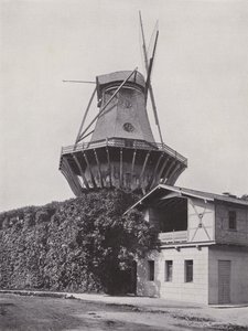 Potsdam, Sanssouci, historisk kvarn (s/v foto) av Photographer German