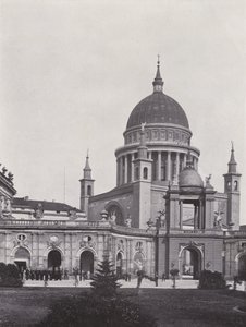 Potsdam, Stadtschloss, Fortunaportal och St Nikolaikirche (s/v foto) av Photographer German