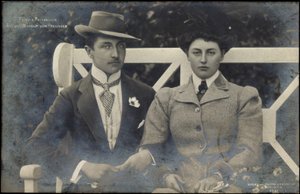Prins och prinsessa August Wilhelm av Preussen av Photographer German