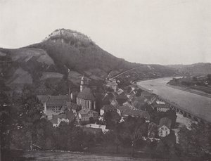 Stad och fästning Konigstein (s/v foto) av Photographer German