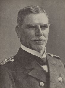 Viceamiral Maximilian von Spee, befälhavare för den tyska marinens östasiatiska skvadron under första världskriget (s/v foto) av Photographer German