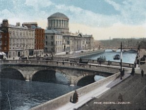 Four Courts, Dublin (färgfoto) av Photographer Irish