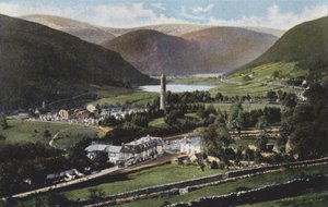Irland: Glendalough, County Wicklow (färgat foto)