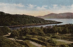 Sydirland: River Blackwater vid Kenmare, County Kerry (färgat foto) av Photographer Irish