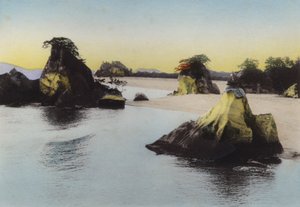Japan, ca 1912: Matsushima, i Inlandshavet en av tre uppmärksammade scener i Japan (foto) av Photographer Japanese