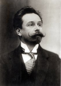 Porträtt av Alexander Skrjabin (svartvitt foto)