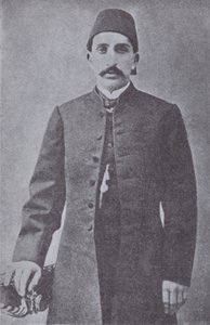 Abdul Hamid II, Sultan av det osmanska riket, störtad av ungturkarna 1909 (s/v foto) av Photographer Turkish