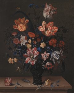 Tulpaner och andra blommor i ett rum av Pictufy
