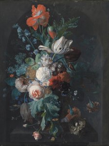 Vase med blommor av Jan van Huysum av Pictufy