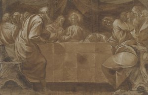 Den sista måltiden, ca. 1608. av Pier Francesco Mazzucchelli
