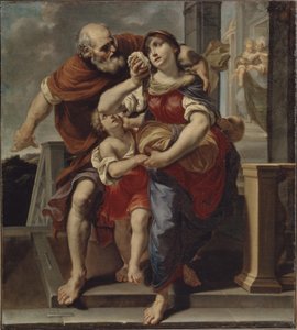 Hagar lämnar Abrahams hus av Pier Francesco Mola