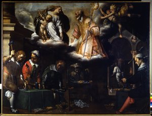 Sankt Eloi, silversmedernas beskyddare. Målning tillskriven Morazzone (1573 - 1625), Milano. CRA.