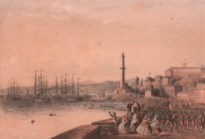 Landstigning av franska trupper i Genua, Ligurien av Blaise Nicolas Le Sueur