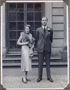 Lord Charles Cavendish och Adele Astaire på sin bröllopsdag