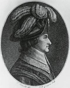 Porträtt av Lazare Nicolas Marguerite, Comte Carnot (1753-1823), fransk general, politiker, ingenjör och matematiker, gravyr av Blaise Nicolas Le Sueur