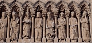 Spanien, Kastilien och León, katedralen Santa Maria, Fris med Gamla testamentets tecken av Blaise Nicolas Le Sueur
