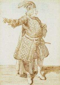Porträtt av Castrato Gaetano Caffarelli, ca 1735