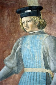 Detalj från Legenden om det sanna korset som visar tortyr av judar, av Piero della Francesca av Piero della Francesca