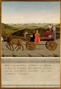 Hertiginnan av Urbinos triumf, Battista Sforza (tempera på trä) av Piero della Francesca