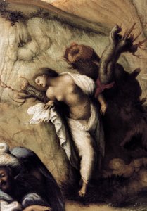 Andromede levererad av Persee, detalj (1510, olja på duk) av Piero di Cosimo